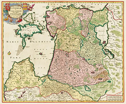 F. de Witt'i 18.saj alguses avaldatud kaart