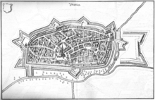 Mappa di Duisburg del 1647.