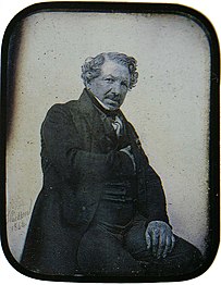 L.J.M. Daguerre im Jahr 1844, aufgenommen von E. Thiesson