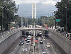 EDSA-Quezon Avenue underpass - facing Quezon Memorial Circle (Diliman, Quezon City; 2015-01-07).jpg