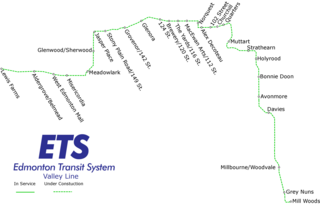 <span class="mw-page-title-main">Holyrood stop</span> Light rail station in Edmonton, Alberta, Canada