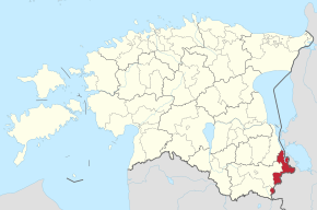 Kart over Setomaa kommune