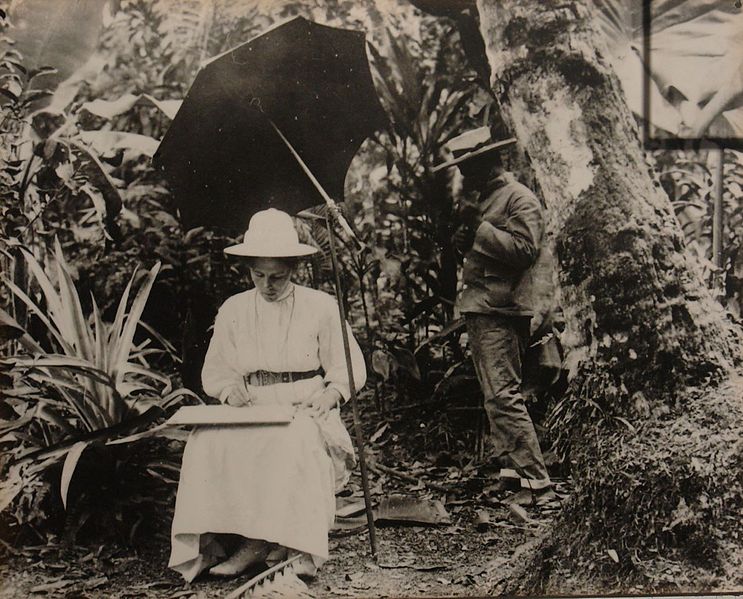 File:Elisabeth Krämer-Bannow auf einer Forschungsreise auf die Palau-Inseln im westl. Pazifik, 1909.JPG