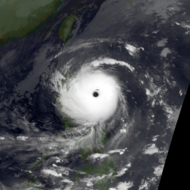 Typhoon Elsie (Tasing) nearing Luzon on October 18, 1989 Elsie Oct 18 1989 1802Z.png