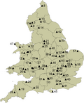 Thumbnail for List of counties of England and Wales in 1964 by highest point