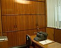 Old Remington typewriter in the Stateroom of the Chief of Justice's Chambers in the Old Supreme Court Building in Singapore.