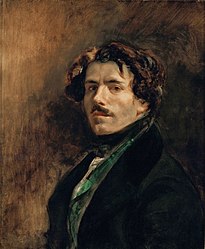 Eugène Delacroix: Self-portrait with Green Vest