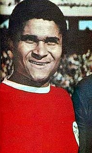 Eusebio was the first winner, in 1970. Eusebio Benfica.JPG