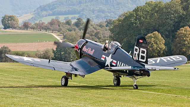 Eric Goujon/Red Bull Vought F4U-4 Corsair.