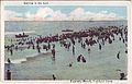 Fairfield Beach Connecticut Postcard c 1919 - Canoes.jpg