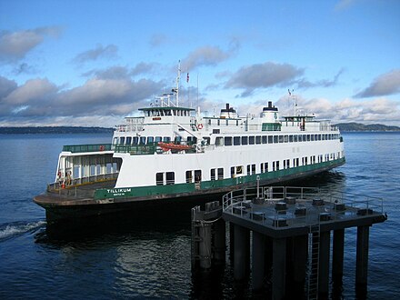 Washington State Ferry leaving Vashon Island