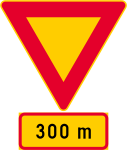 Finland road sign B5 + H4-A.svg