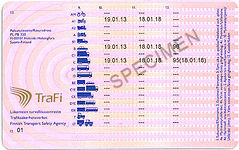 Finnish driver's licence 