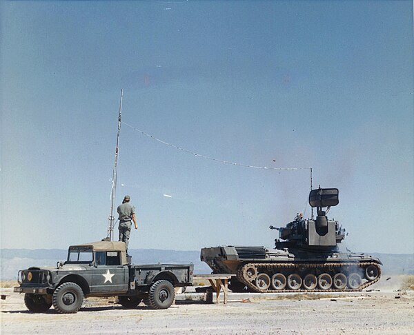 Early Gepard system during trials in the USA