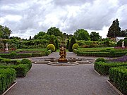 The formal gardens of St Fagans Castle