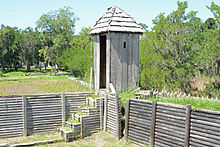 Sentry box Fort King George sentry post, McIntosh County, GA, US.jpg