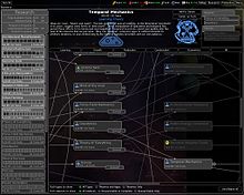 Research screen from FreeOrion, a reimplementation of Master of Orion Freeorion game research.jpg