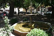 Fuente en parque entre la avenida de la Constitución y la calle de las Monjas Bernardas (Brihuega).