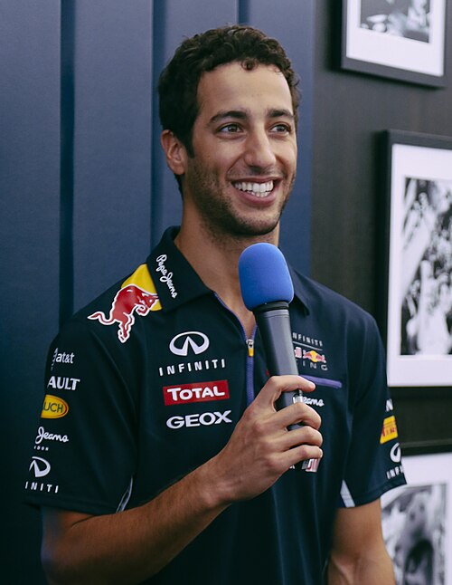 Daniel Ricciardo finished third in his first year at Red Bull.