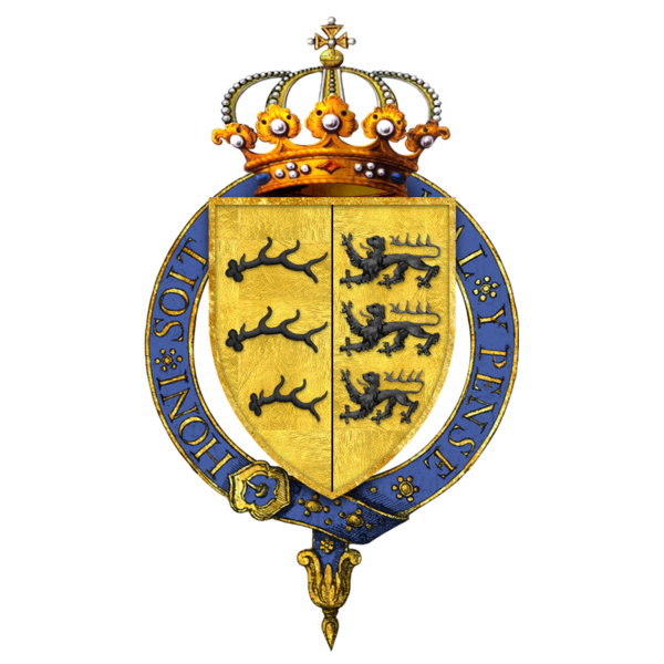 File:Garter encircled arms of Charles, King of Württemberg.png