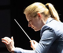 Gemma New conducts the National Symphony Orchestra