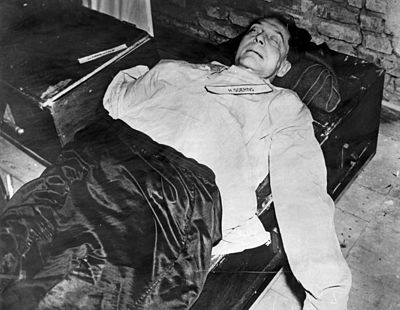 Görings kropp efter självmordet
