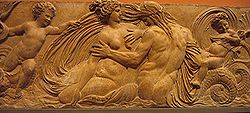 Bas-relief of a Nymph and a Triton (now in the Louvre) Goujon1.jpg