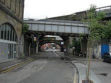 The building of railway lines into London took up a substantial amount of land, particularly south of the Thames. Great Suffolk Street, SE1 (3) - geograph.org.uk - 470890.jpg