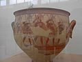 IL vaso dei Guerrieri scoperto da Schliemann nell'acropoli di Micene (1200-1100 a.C.)