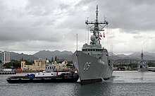 Melbourne arriving at Pearl Harbor, Hawaii in 2009 HMAS Melbourne-090126-N-3666S-034.jpg