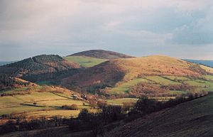 Hill: Landform that extends above the surrounding terrain in lower mountain ranges, smaller than a mountain