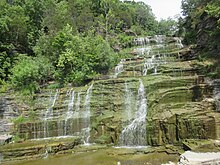 View of the eponymous Hector Falls during the dry season. Hector Falls.jpg