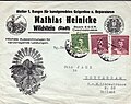 Briefumschlag von Mathias Heinicke für seine Korrespondenz um 1931