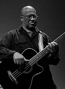 Henry Oden playing bass with the Joe Lewis Walker band in 2010.