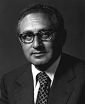 When it was announced that Henry Kissinger was to be awarded the Peace Prize, two of the Norwegian Nobel Committee members resigned in protest. Henry A. Kissinger, U.S. Secretary of State, 1973-1977.jpg