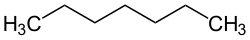 Structure of heptane