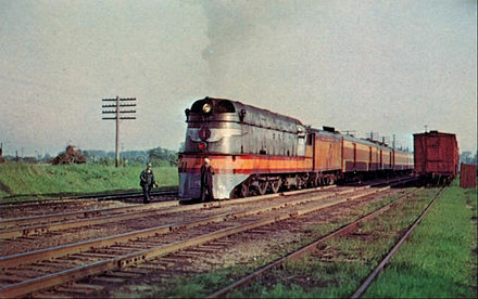 The Milwaukee Road's class A #1 pauses near Milwaukee in 1951.