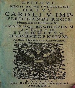 Epitome regii ac vetustissimi ortus Caroli V. (1650)