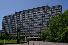 Das Hauptgebäude der Verwaltung der Hokkaidō (Hokkai[-]dōchō honchōsha) in Sapporo