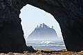 Felsdurchbruch an der Küste von Washington State, USA, in der Nähe von La Push