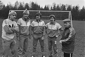 From left to right: Hoekstra, Kieft, Van der Gijp, Holverda and Rijvers (1984).