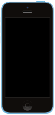 iPhone 5c в голубом цвете
