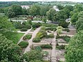 View from Ega-Turm down to parts of the park