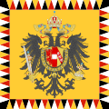Carski stijeg Austrijskog Carstva sa malim grbom (korišten do 1915.)
