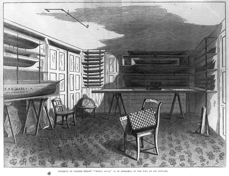 File:Interior of George Steers' "model room", as it appeared at the time of his decease LCCN2003655420.jpg