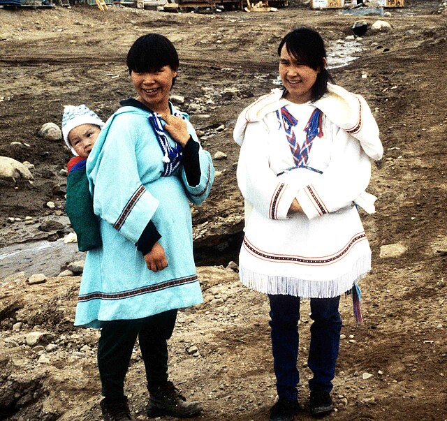 Inuit Baby wearing coat Amautik  Baby wearing coat, Baby wearing