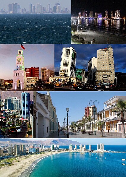 Montage of images of Iquique.