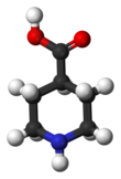 Ball-and-stick model Isonipecotic-acid-3D-balls.png