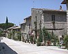 Farfa Abbey: view of the main street in the village surrounding the Abbey