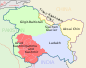 J&K union territory in Greater Kashmir.svg